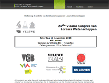 Tablet Screenshot of congreswetenschappen.be